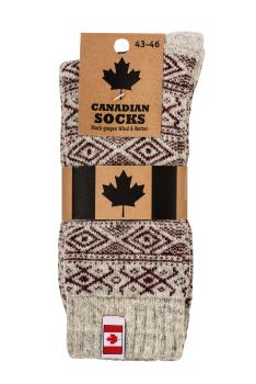 2 Paar TippTexx 24 Canadian Socks THERMO-Wollsocken